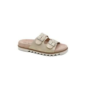 NEW CORKYS FOOTWEAR women's dash sandal in gold washed